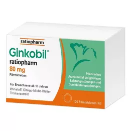 GINKOBIL-ratiopharm 80 mg õhukese polümeerikattega tabletid, 120 tk