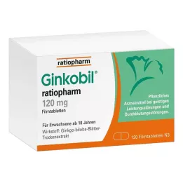GINKOBIL-ratiopharm 120 mg õhukese polümeerikattega tabletid, 120 tk