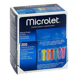 MICROLET Lantsetid värvilised, 200 tk