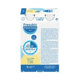 Fresubin Protein Energy Drink Vanilli joogipudel, 6X4X200 ml