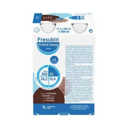 FRESUBIN PROTEIN Energia DRINK Šokolaadist joogipudel, 4X200 ml