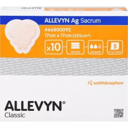 ALLEVYN Ag Sacrum 17x17 cm haavaplaaster steriilne, 10 tk