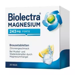 BIOLECTRA Magneesium 243 mg forte Lemon Br.-Tabl., 20 tk