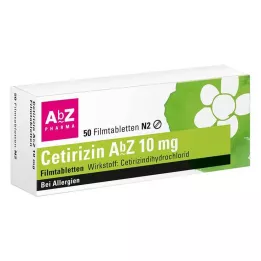 CETIRIZIN AbZ 10 mg õhukese polümeerikattega tabletid, 50 tk