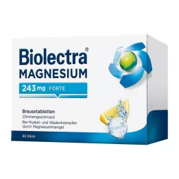 BIOLECTRA Magneesium 243 mg forte Lemon Br.-Tabl., 60 tk