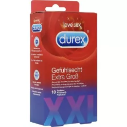 DUREX sensoorsed ekstra Groß Kondomenid, 10 tk