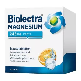 BIOLECTRA Magnesium 243 mg forte Orange kihisevad tabletid, 40 tk