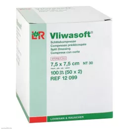 VLIWASOFT Pilukompressid 7,5x7,5 cm steriilsed 4l., 50X2 tk