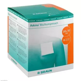 ASKINA Marli kompressid 10x20 cm steriilsed, 25X2 tk