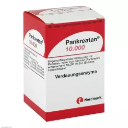 PANKREATAN 10 000 gastroresistentset kõvakapslit, 50 tk
