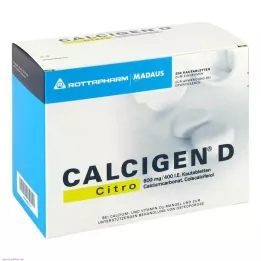 CALCIGEN D Citro 600 mg/400 I.E. närimistabletid, 200 tk