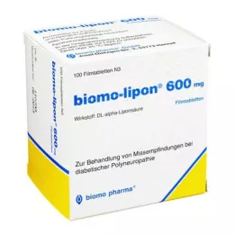 BIOMO-lipon 600 mg õhukese polümeerikattega tabletid, 100 tk