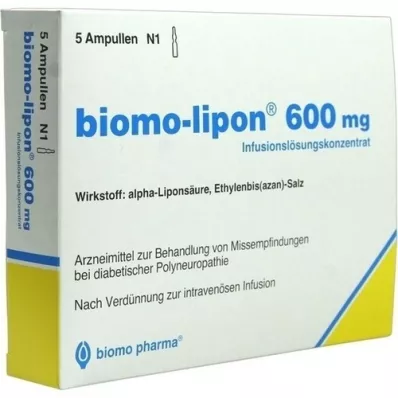 BIOMO-Lipon 600 mg ampullid, 5 tk