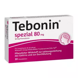 TEBONIN spetsiaalsed 80 mg õhukese polümeerikattega tabletid, 30 tk