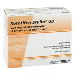 KETOTIFEN Stulln UD Üheannuselised silmatilgad, 50X0,4 ml