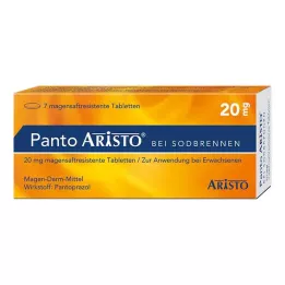 PANTO Aristo kõrvetiste vastu 20 mg gastroresistentsed tabletid, 7 tk