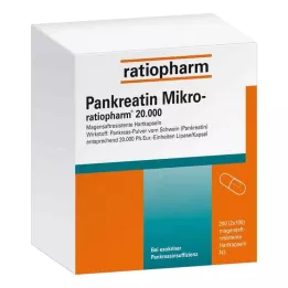PANKREATIN Mikro-ratio.20 000 gastroresistentset kõvakapslit, 200 tk