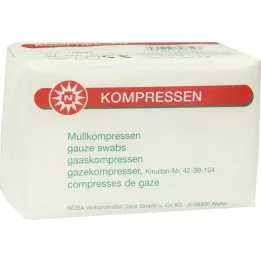 MULLKOMPRESSEN 7,5x7,5 cm mittesteriilne 8-suunaline, 100 tk