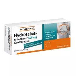 HYDROTALCIT-ratiopharm 500 mg närimistabletid, 50 tk