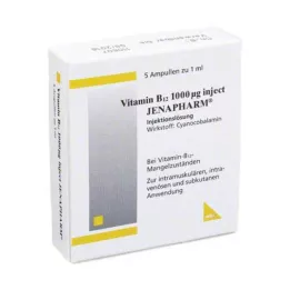 VITAMIN B12 1000 μg süstitavad Jenapharmi ampullid, 5 tk