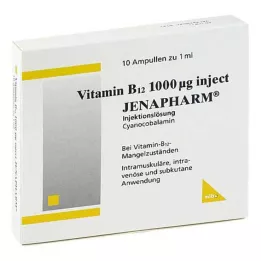 VITAMIN B12 1000 μg süstitavad Jenaharmi ampullid, 10X1 ml