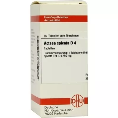 ACTAEA SPIC D 4, 80 tk