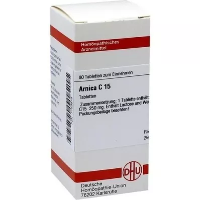 Arnica C 15 tabletti, 80 tk Arnica C 15 tabletti, 80 tk