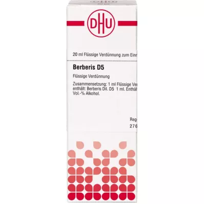 BERBERIS D 5 Lahjendus, 20 ml