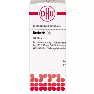 Berberis D 8, 80 tk Berberis D 8, 80 tk