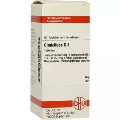 CIMICIFUGA D 8, 80 tk