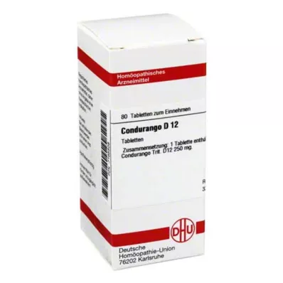 CONDURANGO D 12 tabletti, 80 tk CONDURANGO D 12 tabletti, 80 tk