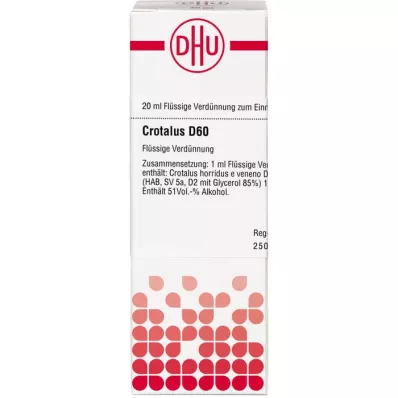 Crotalus D60, 20 ml Crotalus D60, 20 ml