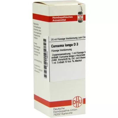CURCUMA LONGA D 3 Lahjendus, 20 ml CURCUMA LONGA D 3 Lahjendus, 20 ml