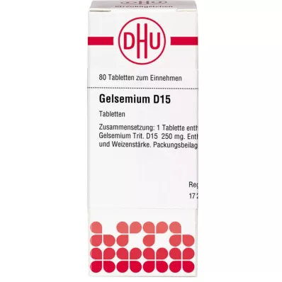 GELSEMIUM D 15 tabletid, 80 tk GELSEMIUM D 15 tabletid, 80 tk