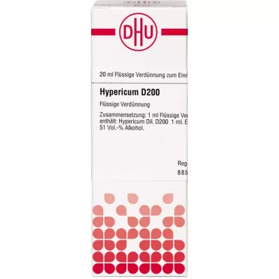 HYPERICUM D 200 Lahjendus, 20 ml HYPERICUM D 200 Lahjendus, 20 ml
