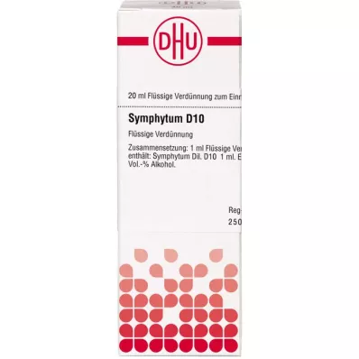 SYMPHYTUM D 10 Lahjendus, 20 ml SYMPHYTUM D 10 Lahjendus, 20 ml