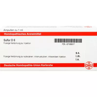 Väävel D6, 50x1 ml