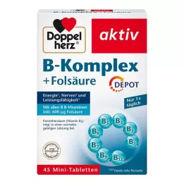 DOPPELHERZ B-kompleks+foolhape tabletid, 45 tk