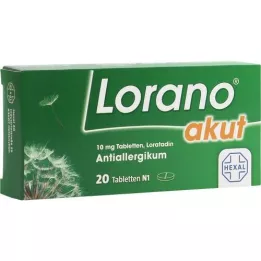 LORANO ägedad tabletid, 20 tk