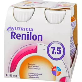 RENILON 7,5 karamelli maitsevedelik, 4x125ml