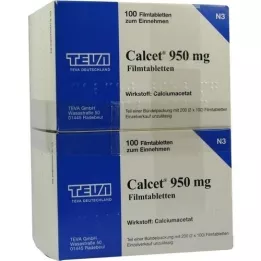 CALCET 950 mg kilega kaetud tabletid, 200 tk