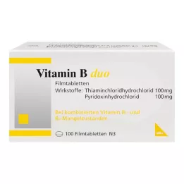 VITAMIN B DUO Õhukese polümeerikattega tabletid, 100 tk