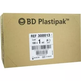 BD PLASTIPAK Tuberkulinspr.1 ml O.Kanül, 100x1 ml