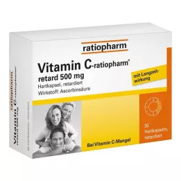 VITAMIN C-RATIOPHARM retard 500 mg kapslid, 30 tk