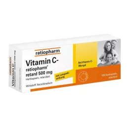 VITAMIN C-RATIOPHARM retard 500 mg kapslid, 100 tk