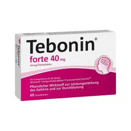TEBONIN forte 40 mg õhukese polümeerikattega tabletid, 60 tk