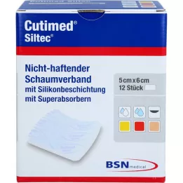 CUTIMED Siltec vahusegu 5x6 cm mittekleepuv, 12 tk