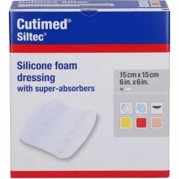 CUTIMED Siltec vaht segu 15x15 cm mittekleepuv, 12 tk