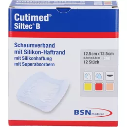 CUTIMED Siltec B vahusegu 12,5 x 12,5 cm liimiga, 12 tk