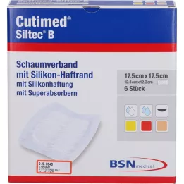 CUTIMED Siltec B vahusegu 17,5 x 17,5 cm liimiga, 6 tükki